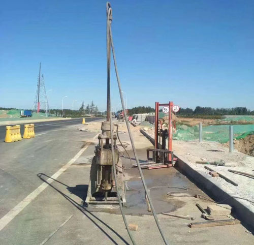三亚公路高聚物注浆加固